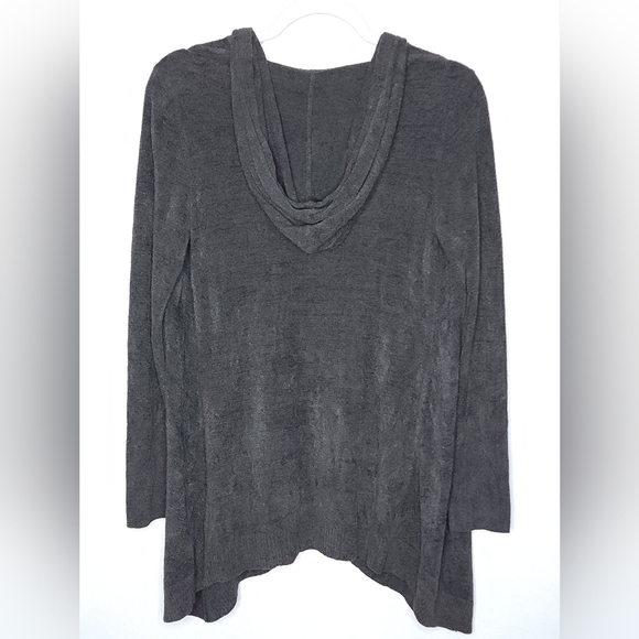 Nwt Barefoot Dreams CozyChic Ultra Lite Hoodie Grey Cardigan Size XS & M - Picture 2 of 7